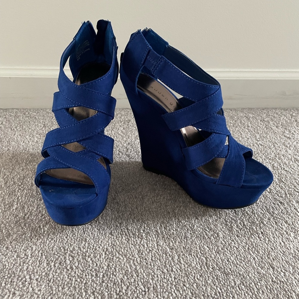 NEW BLUE WEDGES